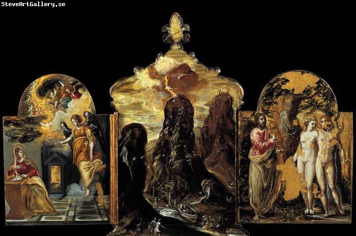 El Greco The Modena Triptych